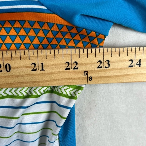 Puma Large Performance Cotton Stretch Polo Navajo Colorful Patterned Men's Shirt - Picture 6 of 7